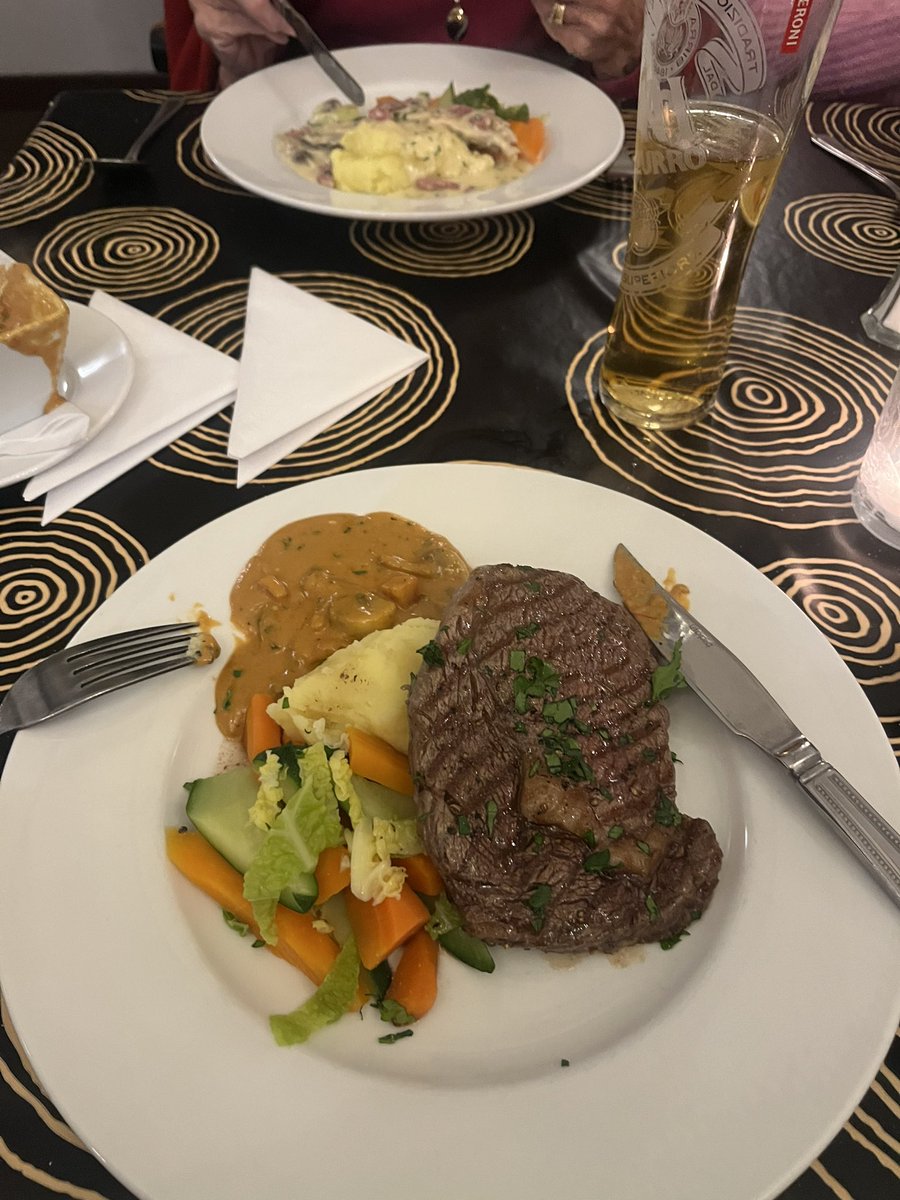 Wee mumma bear on her weekly food fest🤣👍! Honestly eats more than me and sis put together🤣🤣. Great meal again at Adesso, Irvine👌!! Also mentioned to me “to be careful as your jumper says your driving son”😝😆. Bless💙