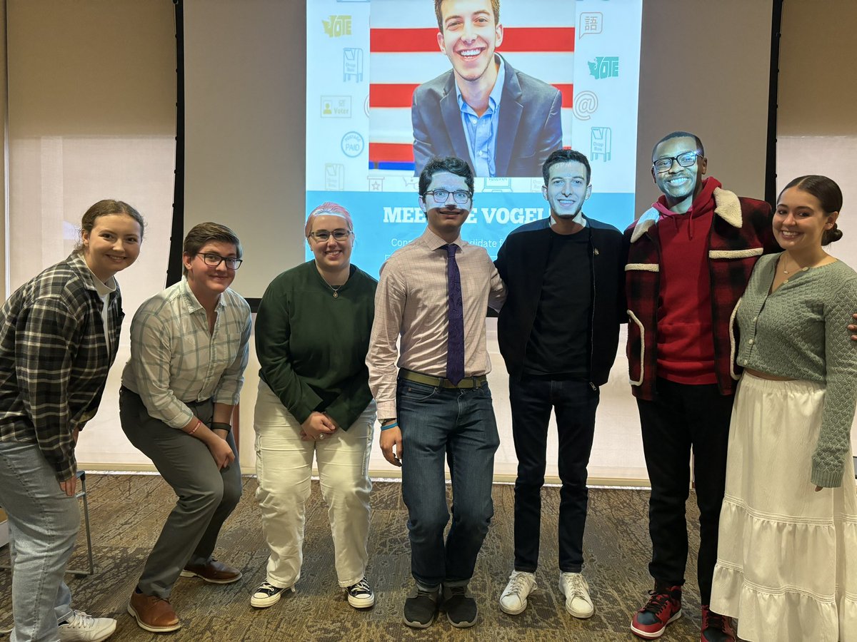 Great event with future congressman and fellow Noah Kahan enthusiast <a href="/JoeVogel_/">Joe Vogel</a> with <a href="/AUCollegeDems/">AU College Democrats</a> this morning!