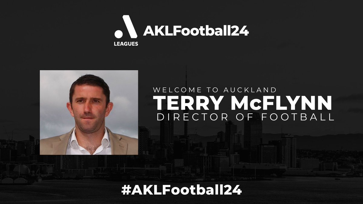 AKLFootball24's tweet photo. We are thrilled to welcome Terry McFlynn to Auckland, who will be leading us on to the pitch as Director of Football! https://t.co/IA06tA6iWs