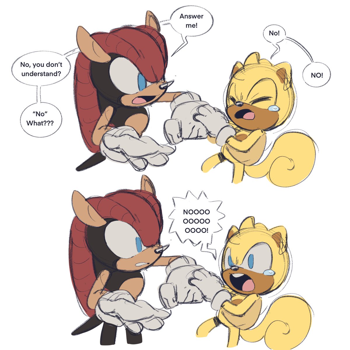 QKora01's tweet image. I couldn’t help myself

#MightyTheArmadillo #RayTheFlyingSquirrel #sonicfanart