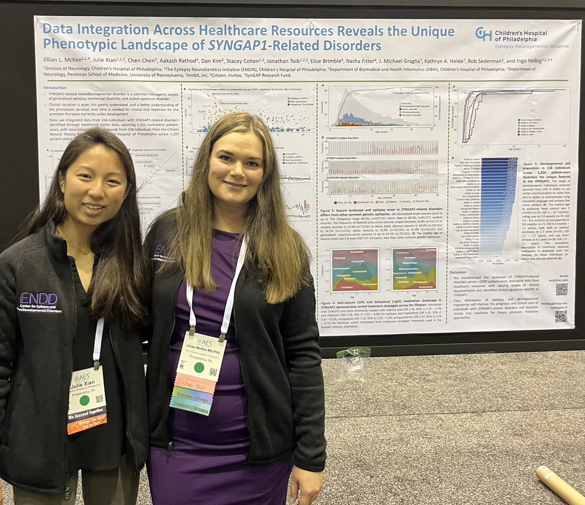 Had a great time sharing our recent work on #SYNGAP1 data integration at #AES2023! Lots more work to do! <a href="/cureSYNGAP1/">SynGAP Research Fund (SRF)</a> <a href="/IngoHelbig/">Ingo Helbig</a> <a href="/JulieXXian/">Julie Xian</a> <a href="/JMGraglia/">Mike Graglia 🌻</a>