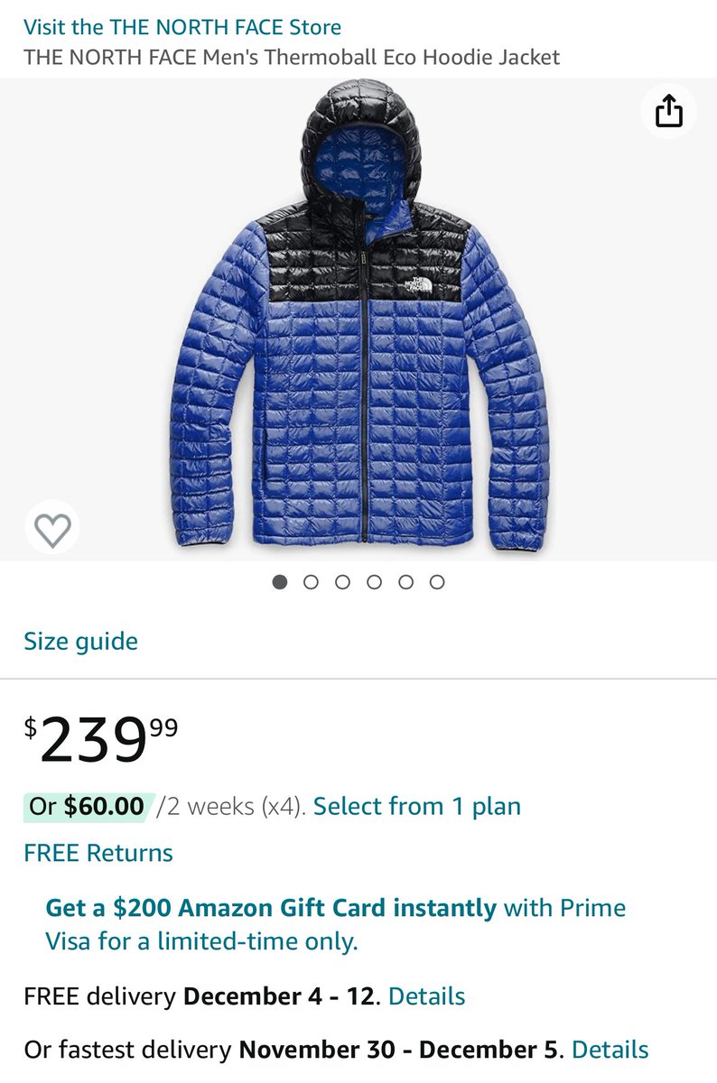 invertedwAvess's tweet image. Like new The North Face Thermoball Eco Jacket sz Medium. Bought last year for $250 but have only worn it a few times total. Looking for $125 Shipped OBO. DM with an offers. Lots of references. #sizeMedium RT’s appreciated