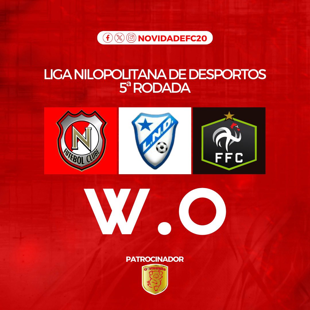 NovidadeFC20's tweet photo. CLASSIFICADO 🔴⚪️🐭

Hoje (3) o Novidade venceu o Fazenda por W.O e avança à semifinal da Liga Nilopolitana de Desportos. 

Agora começa outro campeonato. Foco total para buscar o título 👊🏻💪🏻🔴⚪️

É a tropa do 🐭🚀 https://t.co/EHzyDRgcoU