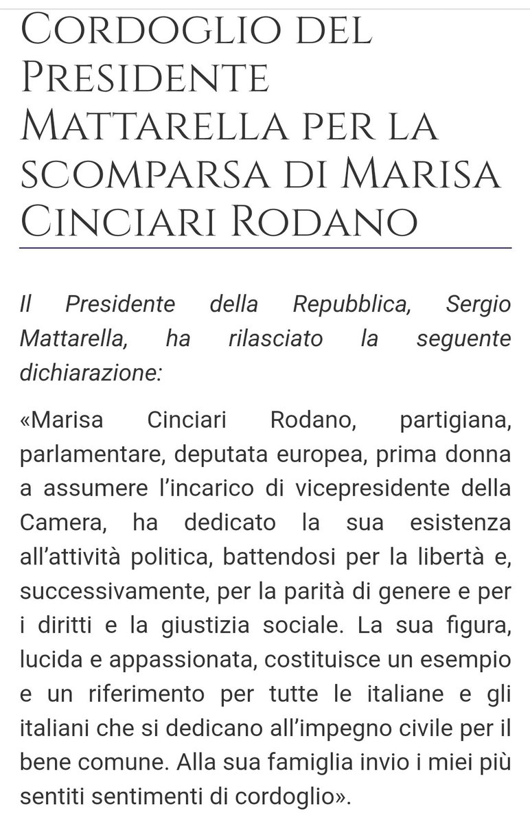 ilariasotis's tweet photo. Un esempio, un riferimento.
#MarisaRodano https://t.co/CBDG0E8OX4
