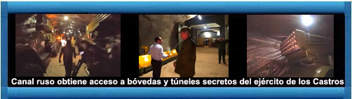 GMiln's tweet photo. Video en ruso: El Ejército cubano exhibe su arsenal subterráneo y sus lanzacohetes 'katiushas' en la televisión rusa.      https://t.co/gf32DLF2ky https://t.co/ctQer0pFpt