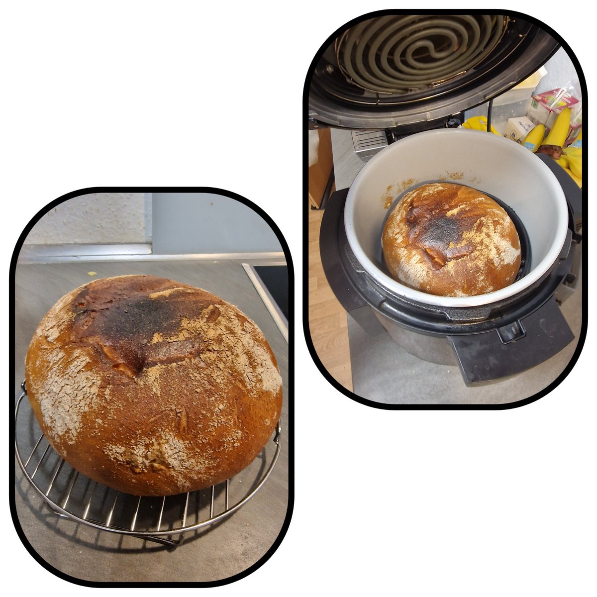 Robby0106701's tweet photo. Buttermilchbrot aus dem Ninja Multikocher (Heißluft-Friteuse) https://t.co/GhgIJQZZQD