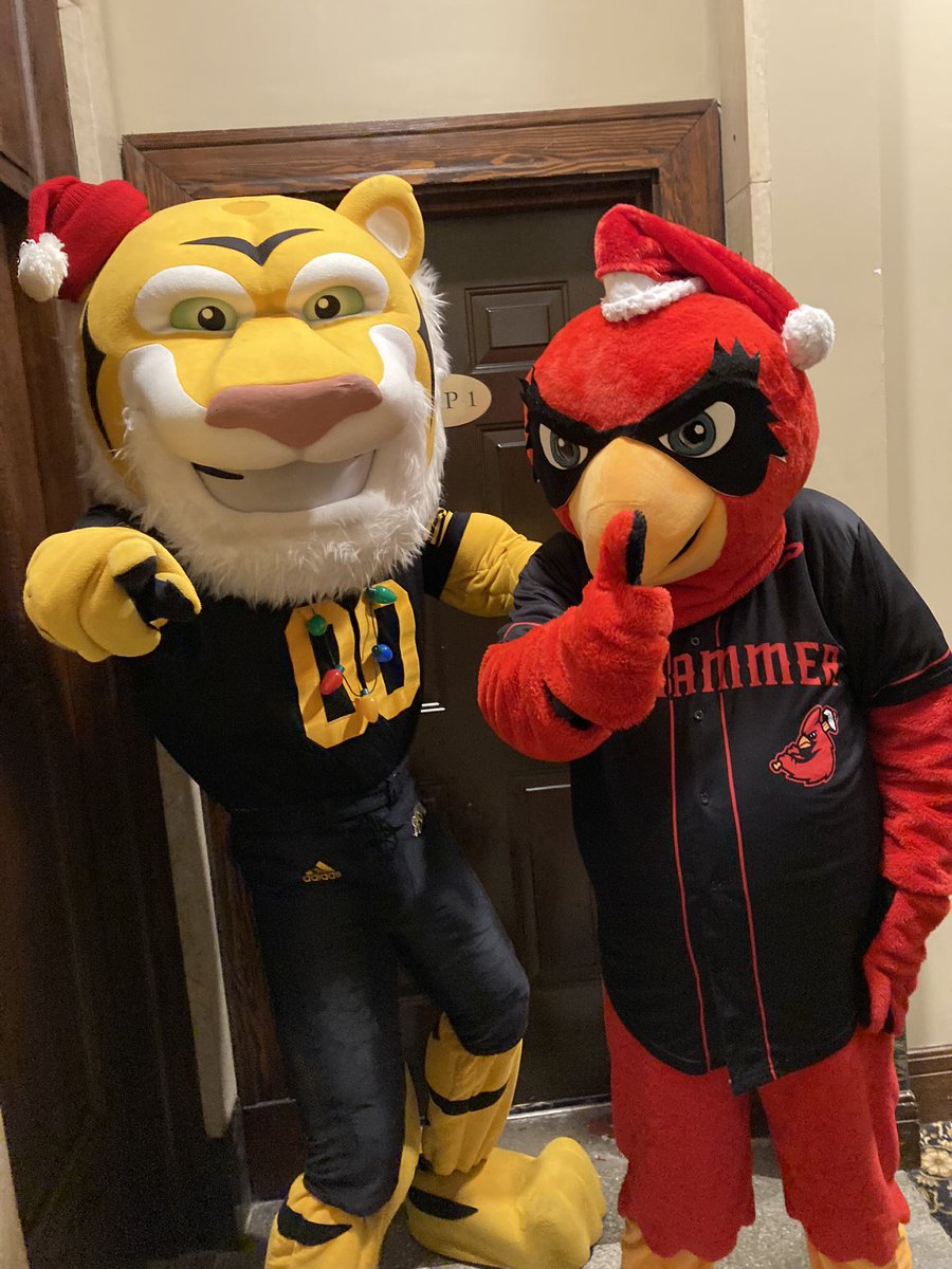 I had a great time at @LiUNACanada @LIUNAStation Christmas party today. It was great seeing my friend @joemancinelli and Bruiser from @BulldogsOHL and stripes from @Ticats ! @HamCardinalsIBL
