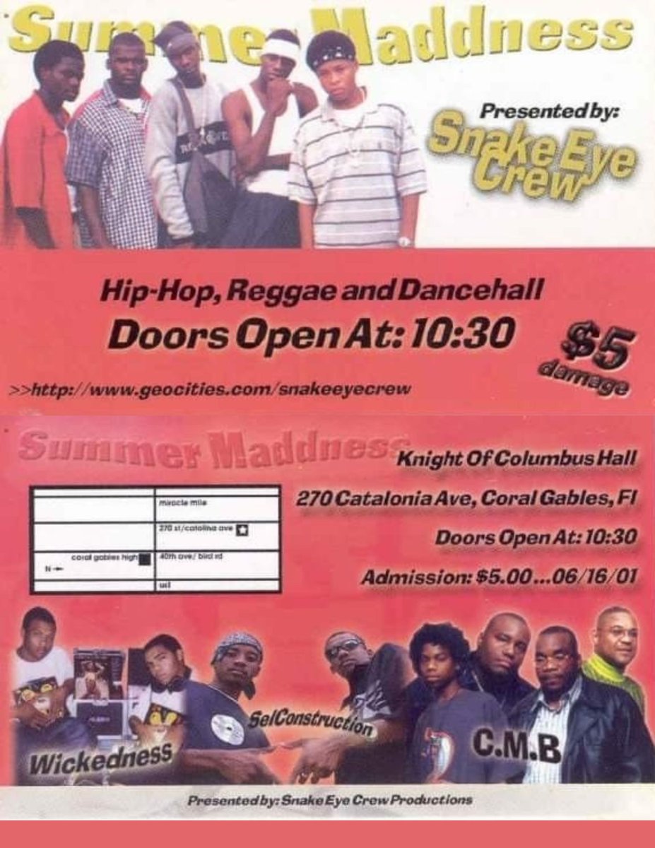 JClassicMaestro's tweet photo. June 16, 2001
What up fam? 👋🏿 Thinking about those hip-hop/reggae/dancehall bash we used to rock back in the days? That's where it all began, and it's been an incredible journey since. 🎵
#EvolutionInProgress #Miami #NewBeginnings #swmiami #MusicProducer https://t.co/8s5TsMdTmU