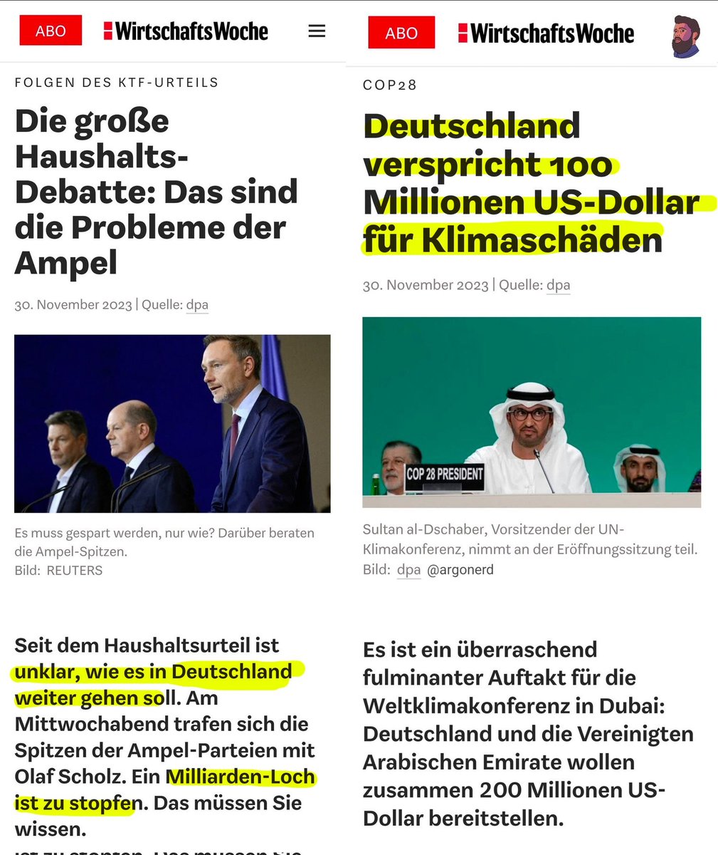 💸 Kein Haushaltsbudget, aber Deutschlands Millionenhilfe für Klimaschäden wird dreistellig

🥳 Überraschung!

👉 Warum sollte man das machen, außer man ist korrupt und verdient daran?