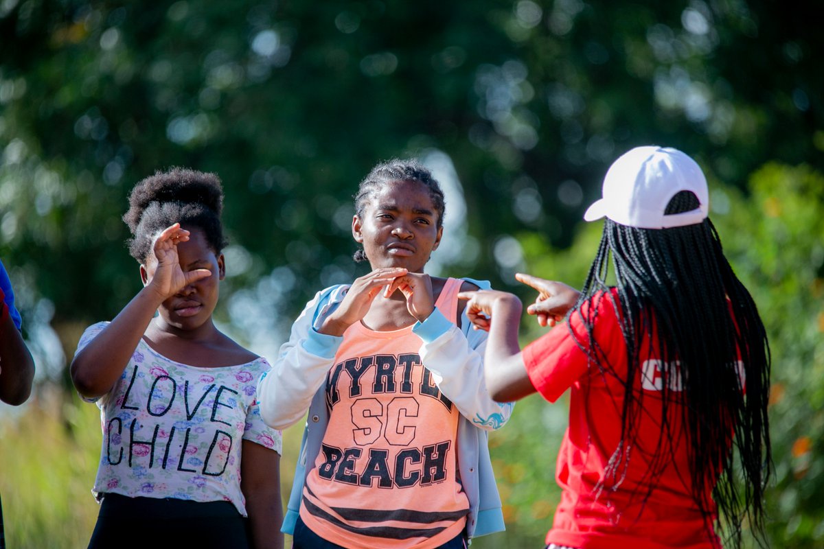 TackleAfrica's tweet photo. Today's #IPWD theme, 'United in action to rescue & achieve SDGs for, wth, & by persons wth disabilities, strengthens our resolve to innovate in sport, for greater inclusivity. ⚽️
📸: MSI ZM- 'Leveling the Playing Field' Project working wth persons wth hearing impairment. #SDGs https://t.co/ORg3a7UdQN