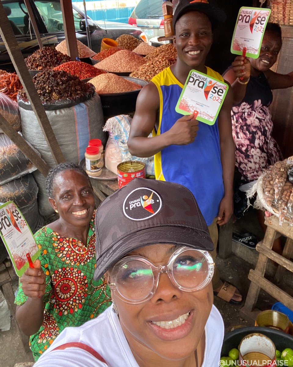 unusualpraise's tweet photo. #UPGoesTo Otor market a few days ago, we set out to invite them to #UnusualPraise but ran into regular attendees instead 😊
#UnusualPraise2023 #UPLagos #December15AtTBS https://t.co/sTsm8QpLbP
