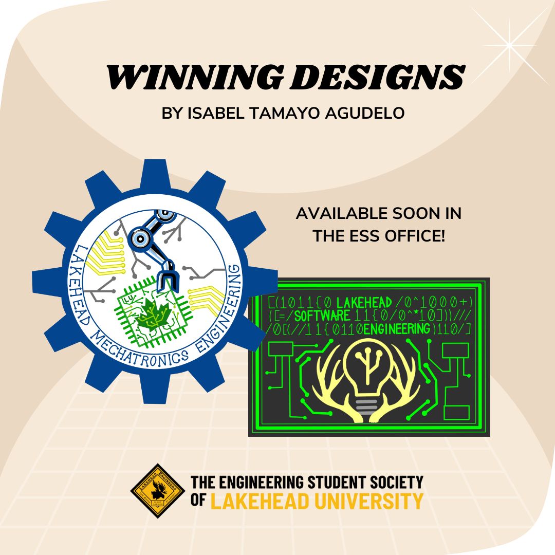 LakeheadESS's tweet photo. Save a spot on your coveralls! 🎉

Isabel Tamayo Agudelo's mechatronics and software logo designs will  be available in the new year. We know you'll be waiting all break long to come back to Thunder Bay and start sewing. 🧵

Thanks to everyone who voted and submitted a design! https://t.co/jHGkwIY9Ia