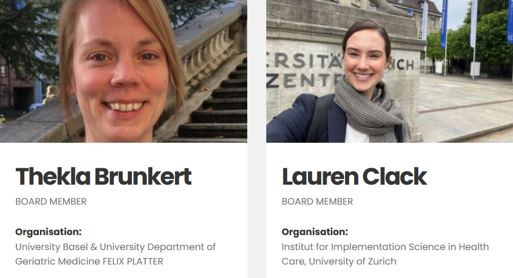 📣📣The new EIC Board 2023-2026 was elected! Congratulations to our IMPACT members <a href="/TBrunkert/">Thekla Brunkert</a> for the second term and <a href="/ClackTweets/">Lauren Clack</a> for the first term on the EIC Board. 👏👏
@implementEIC  @NursingUnibas <a href="/IfIS_UZH/">Institute for Implementation Science in HealthCare</a> #impsci
