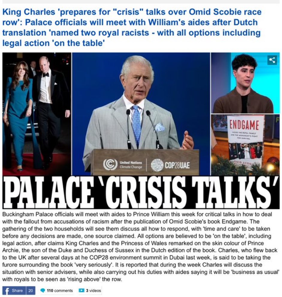 SussexHenryVIII's tweet photo. It’s incredible how often two supposedly irrelevant people, living in a different country, can force the monarchy into “crisis talks.” https://t.co/MOCcBgNDIv