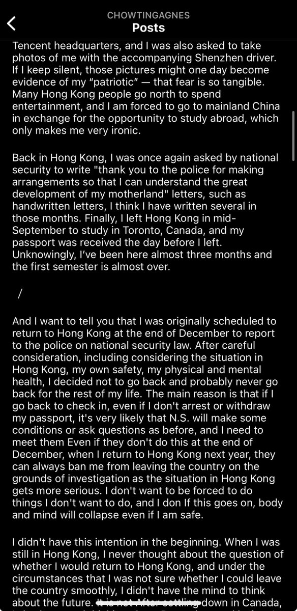 SamuelBickett's tweet photo. Reading this traumatic story is relatable for so many of us—the intense weight of being unsure until the plane takes off whether authorities will change their mind &amp; drag you back to prison.

Welcome to North America, @chowtingagnes. We’re so very glad—and relieved—you’re here. https://t.co/x9yPrsym3M