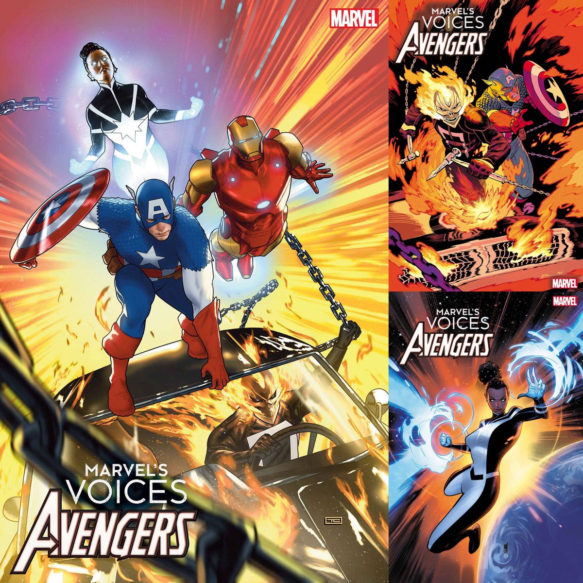 dano_cosmic's tweet photo. New ✨#MarvelCosmic✨ #comics this week for #NCBD (12/6/23)
✨
Marvel’s Voices: Avengers #1
✨
W-#JasonConcepcion/#JustinaIreland/#RobbieThompson/#UtkarshAmbudkar,A-#KarenDarboe/#MoisesHidalgo/#SidKotian/#TadamGyadu
✨
A-#TaurinClarke
B-#EthanYoung
C-#PacoMedina
✨
#Avengers https://t.co/lS3XFJapvO