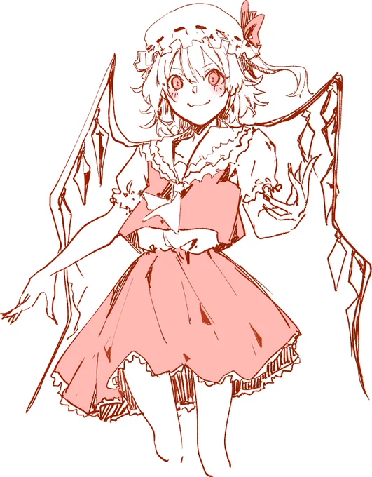 東方触れはじめお絵描き② フランドールちゃん