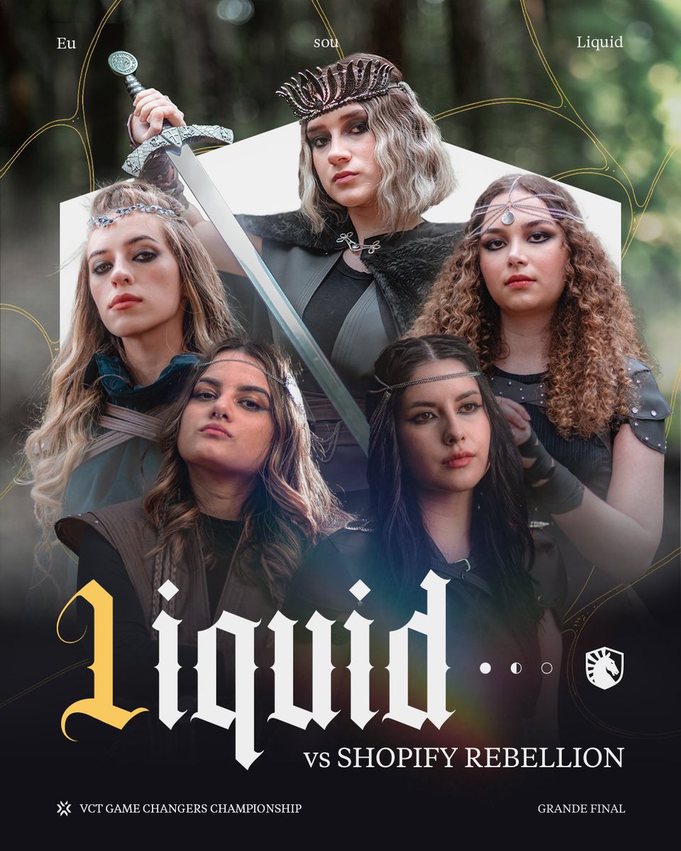 TeamLiquidBR's tweet photo. O ÚLTIMO GRITO É AGORA, VAI COMEÇAR A MD5 QUE VOCÊ ESPERAVA NO #VCTGameChangers CHAMPIONSHIP 🐴🇧🇷

vs Shopify Rebellion
📺 https://t.co/JhI8LYtaVc

BUFF DE #EuSouLiquid AQUI 👇 https://t.co/d7gpgzPGXH