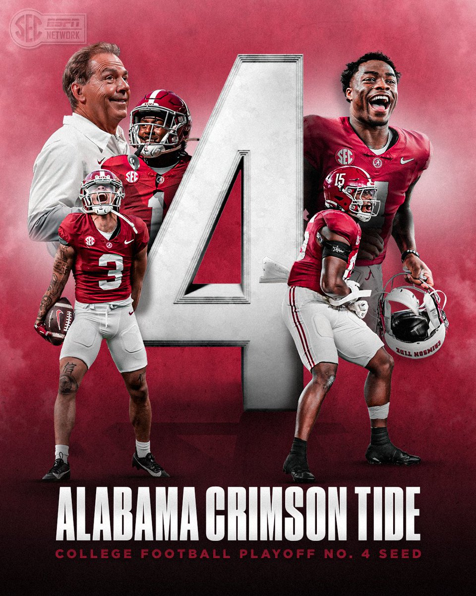 Bama is IN.

<a href="/AlabamaFTBL/">Alabama Football</a> | #CFBPlayoff