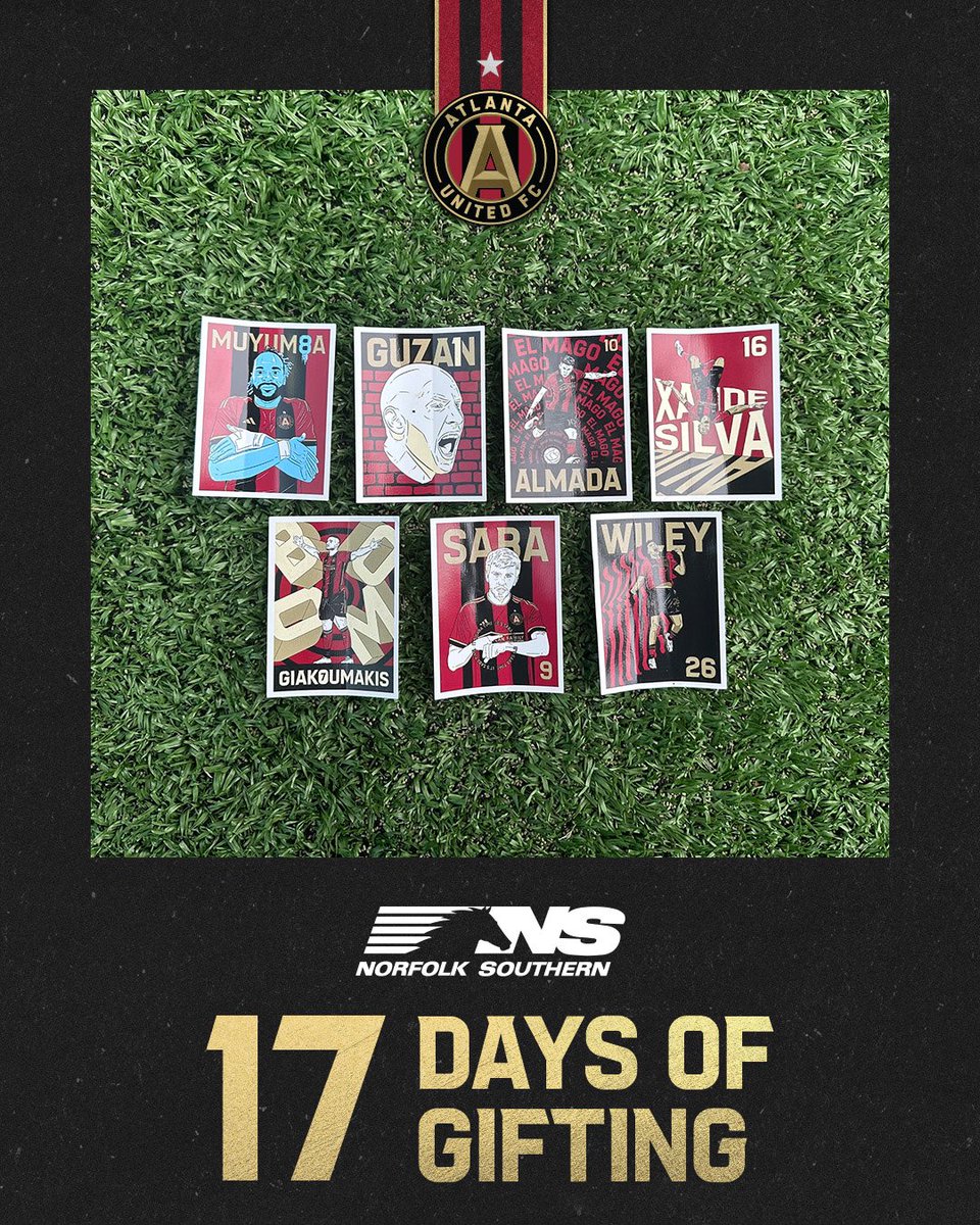 On Day 3️⃣ of our 17 Days of Gifting, you can win these seven #ATLUTD player stickers 🙌

Like, RT and drop an 🅰️ for your chance to win!