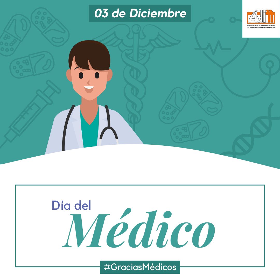 #Hoy En su día, desde Aditt queremos agradecer a todos los médicos por su labor diaria y acompañamiento a nuestros conductores para el logro de los objetivos de un transporte seguro.