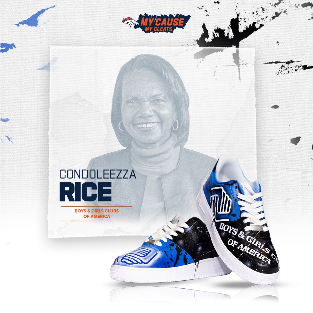 As part of the NFL’s #MyCauseMyCleats initiative, a number of signed shoes are being auctioned off in support of charitable causes including mine benefitting @BGCA_Clubs. Learn more: denverbroncos.com/community/play…