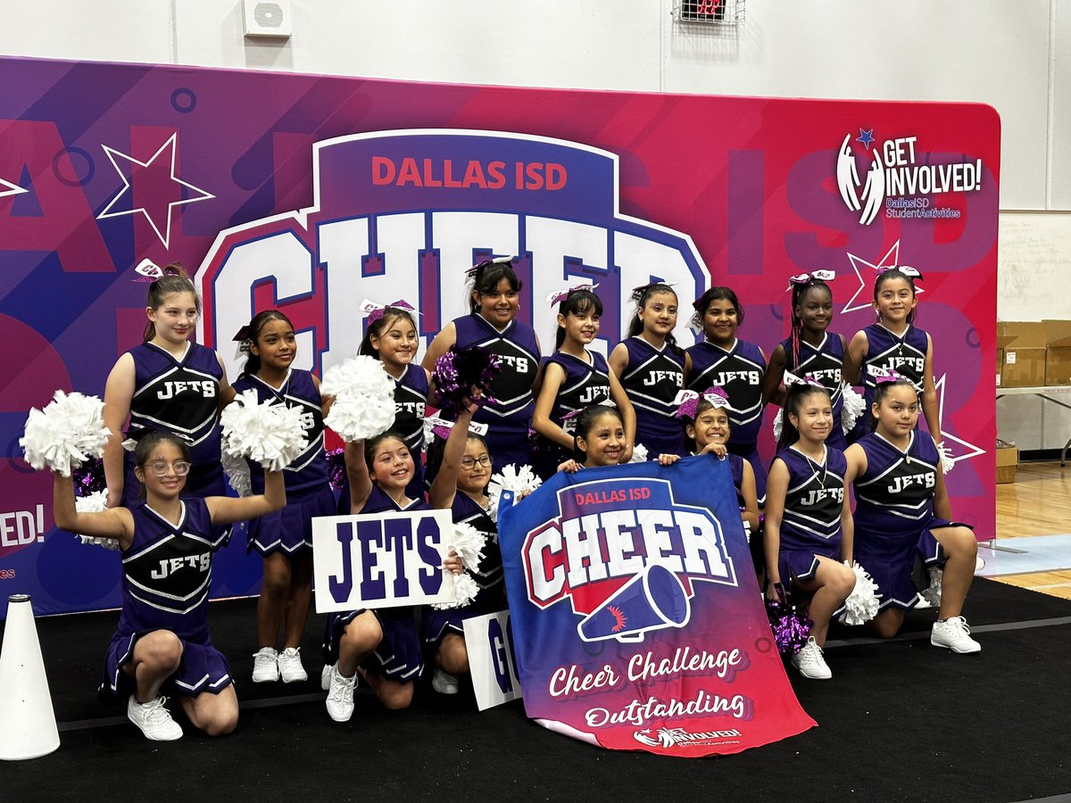 Our OUTSTANDING Jets Cheerleaders did amazing yesterday at the Cheer Challenge Showcase! Thank you Ms. Sims and Ms. Nolan for the countless hours you both put in for our Jets!
📣 GO JETS! 🌟
<a href="/Steps2Samuell/">@Steps2Samuell</a> <a href="/_HectorMartinez/">Hector</a> <a href="/Region2DISD/">Dallas ISD Region II</a>