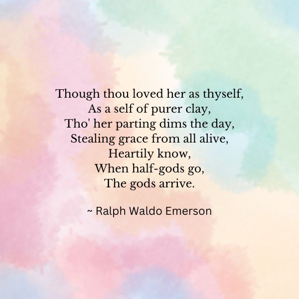 SpiritOtr's tweet photo. Emerson said it all in his poem, “Give all to love.” https://t.co/g8k5JNZnv7
