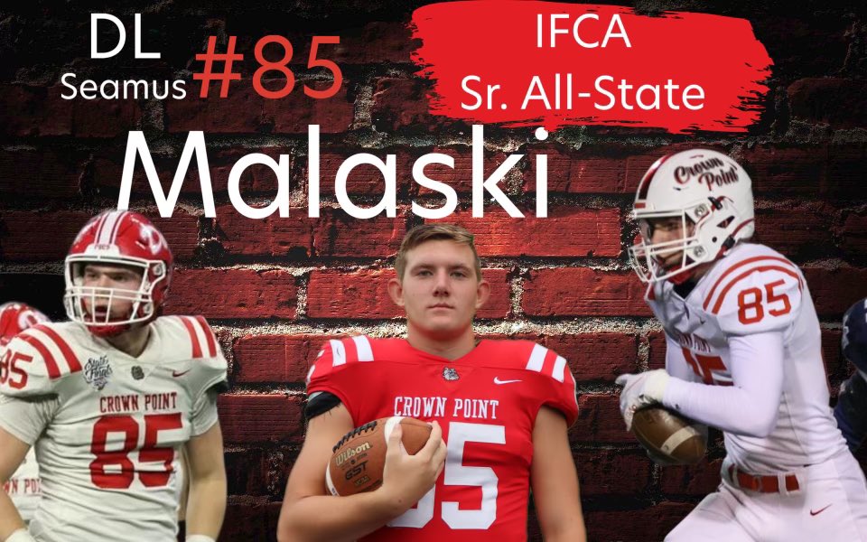 Seamus Malaski (@malaskiseamus) on Twitter photo Honored to be announced 6A All-State! Thank you <a href="/CPdogsfootball/">Crown Point Football</a> and our fantastic community! Very appreciative of this honor! #godogs Honored to be announced 6A All-State! Thank you <a href="/CPdogsfootball/">Crown Point Football</a> and our fantastic community! Very appreciative of this honor! #godogs