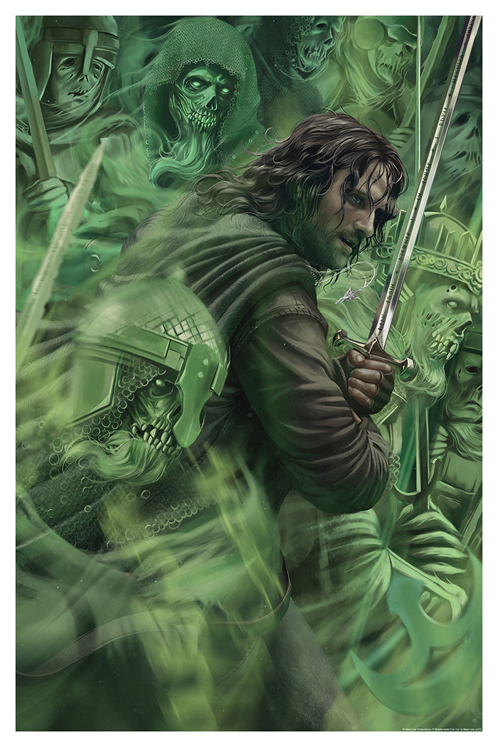 __Imladris__'s tweet image. Hilo con las ilustraciones de @BembiAnn de los principales personajes de El Señor de los Anillos.

1. Aragorn y el ejército de los muertos