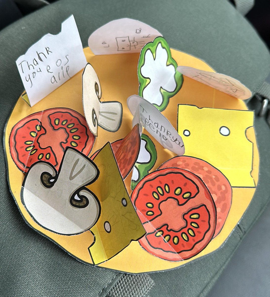 doughpizza_'s tweet photo. The kind of thank you cards we live for! 🍕
Emiliano ran a workshop at a local school this week and this was the card the children made as a thank you 🥰
#pizzamaking #pizzaworkshop #pizzaislife https://t.co/wSQhkovDcc