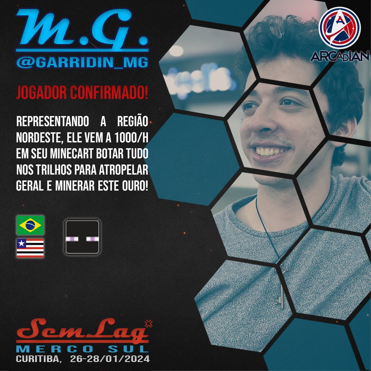 TryHardSmash's tweet photo. Summit #SEMLAG2024 💢
- MercoSul 🇧🇷🇦🇷🇻🇪🇵🇾🇺🇾

Acesse https://t.co/TzabJE6tWU para indicar seus jogadores favoritos para viajar com TUDO PAGO para essa disputa!

🗓️ 26, 27 &amp; 28 de Janeiro
✈️ Curitiba, Paraná - 🇧🇷
🎮 #SmashBrosUltimate

 feat. @ArcadianSlz - @Garridin_MG https://t.co/ns3TpwSExx