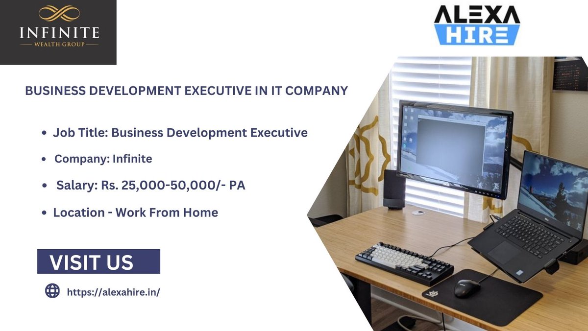 alexahirejob's tweet photo. Job Description For Business Development Executive in IT Company
#applynow - https://t.co/bC42zyJR1W
#applynow #apply #applysearch #jobsearch #jobsearching #jobforyou #jobforfreshers #jobopening #jobopportunity #jobopportunities #jobseekers #jobseeking #freshers https://t.co/H8JNo454HQ