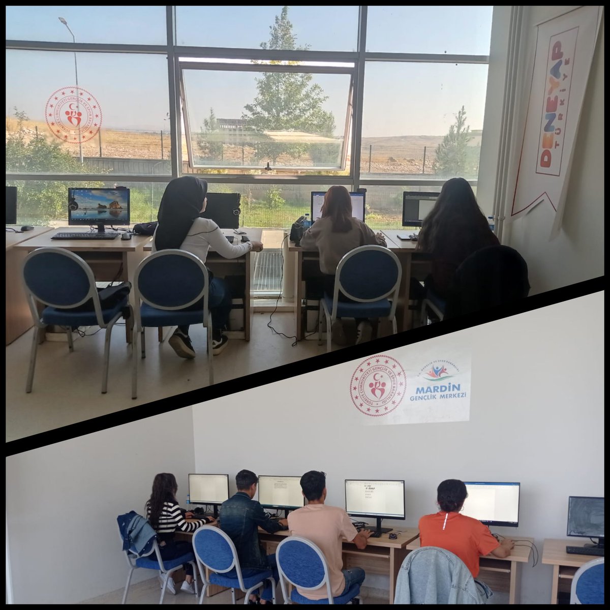 GSB_MardinGM's tweet photo. Gençlerimizin #bilgisayar eğitimleri;
#MardinGençlikMerkezimide ve
#ŞehidiyeGençOfisimizde tüm hızı ile gerçekleşiyor🖱️🖥️💻 https://t.co/KbUxMSRRMQ