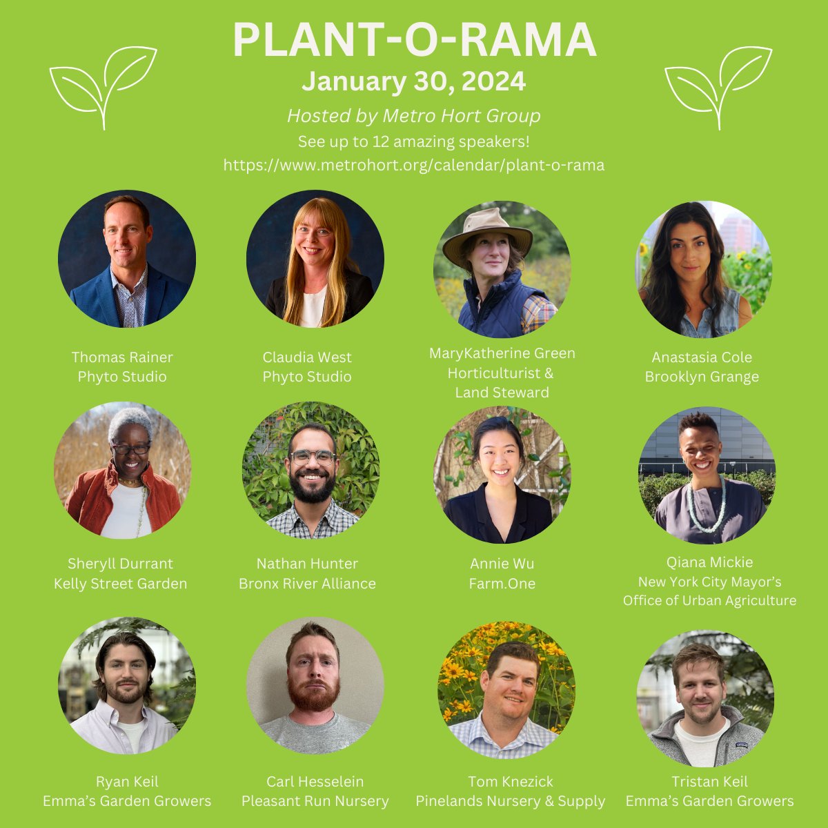Join us for NYC's biggest Green Industry Event. Plant-O-Rama will be January 30, 3024 at @BrooklynBotanic . eventbrite.com/e/metro-hort-g…