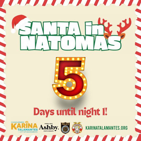 CM_Talamantes's tweet photo. Santa is coming to Natomas in style! 🚒
Bring your loved ones, capture the joy, and join the festive fun. 🎄📸 Don't forget to share your moments using #SantaInNatomas – let's spread holiday magic together! 🌟
#SantainNatomas #CityofSacramento #Natomas #LoveNatomas https://t.co/h1AQZWKSPl