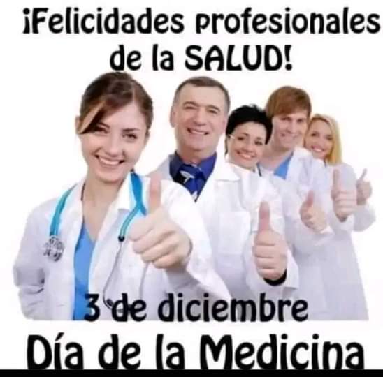 Feliz día para todo el personal de Salud en el día de la #MedicinaLatinoamericana. Los #EducadoresCamagueyanos les deseamos una bonita jornada.
<a href="/DPECAMAGUEY/">Dirección Provincial Educación Camagüey</a> 
<a href="/CubaMined/">MINED</a> 
@Barreto_nt 
<a href="/TecnologiaDme/">Tecnología Educativa DME Camagüey</a>