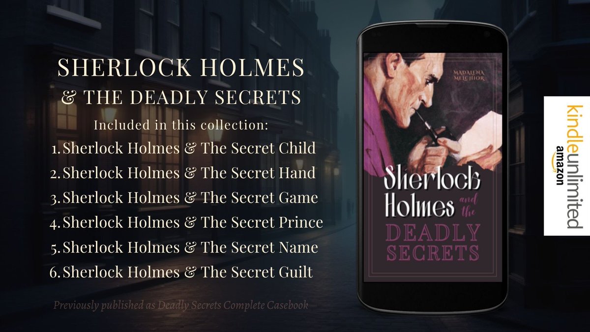 #Free with #KindleUnlimited
⭐️⭐️⭐️⭐️⭐️
SHERLOCK HOLMES AND THE DEADLY SECRETS
amazon.com/dp/B0CF9P8GJ5

#SherlockHolmes #sherlock #books #kindle #kindlebooks #detectivefiction #Amazon #bookpromo #BookBoost