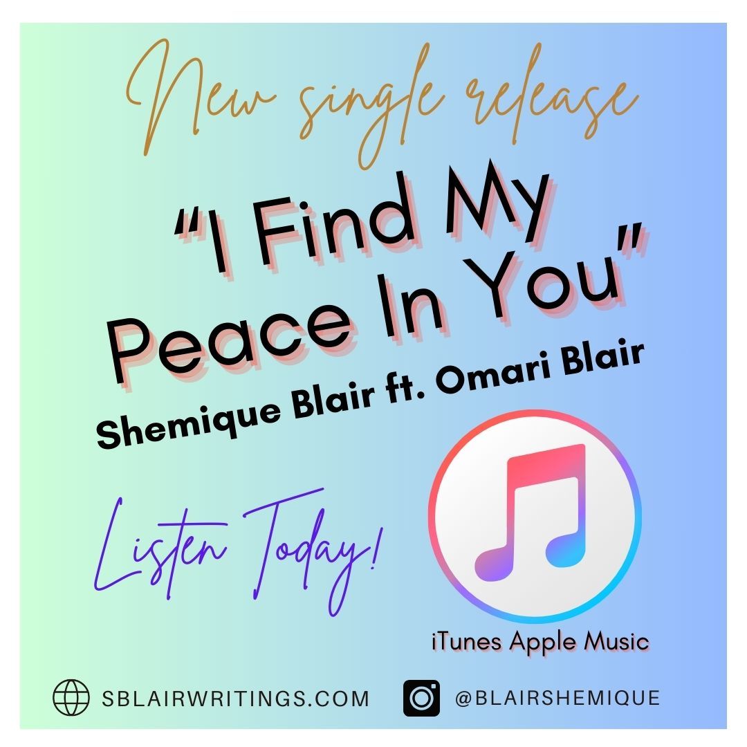 BlairShemique's tweet photo. Shemique Blair presents her new single, I Find My Peace In You. Download on iTunes today! Link: https://t.co/MjruPscYEs
#Ifindmypeaceinyou #blairshemique #gospelsong #newsingle #christianmusic #christiansong #amsinging #music #distrokid #singer #piano #applemusic #itunes https://t.co/pNmYfAy4UB