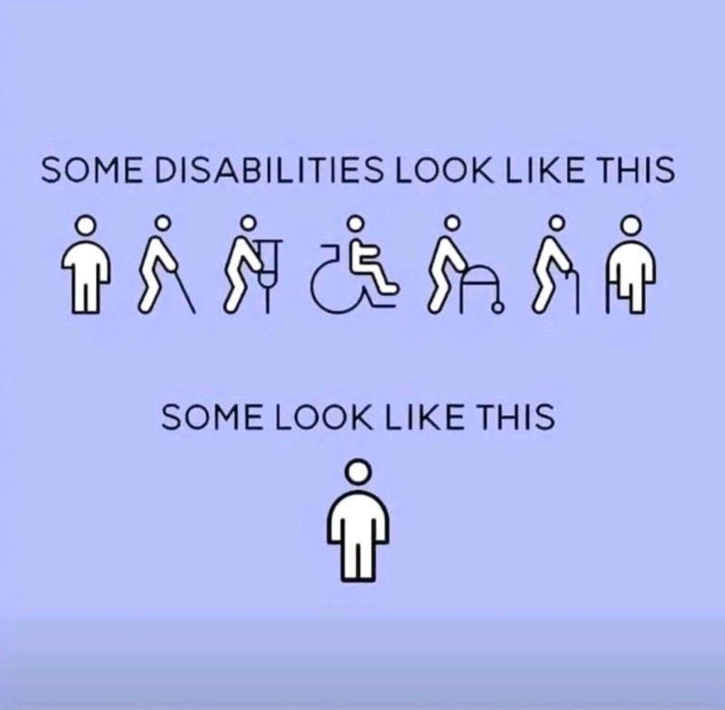 Never judge a book by its cover.

#InvisibleDisabilities #IDPWD23 #IDPWD
#InternationalDayofPersonsWithDisability