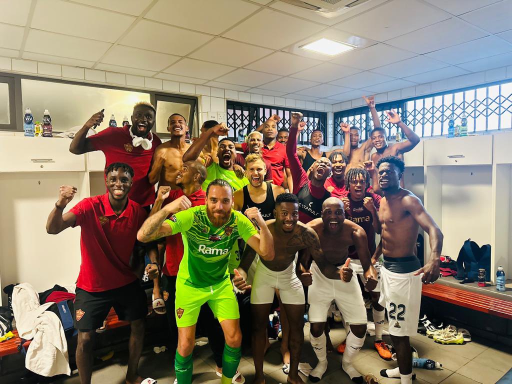 Special times with a special group of people - proud of the unity and determination this group has shown . 19 matches played , only 5 home matches , 2 neutral - we shall overcome - we won’t stop. #stellenboschFC #sfc #welltravelled