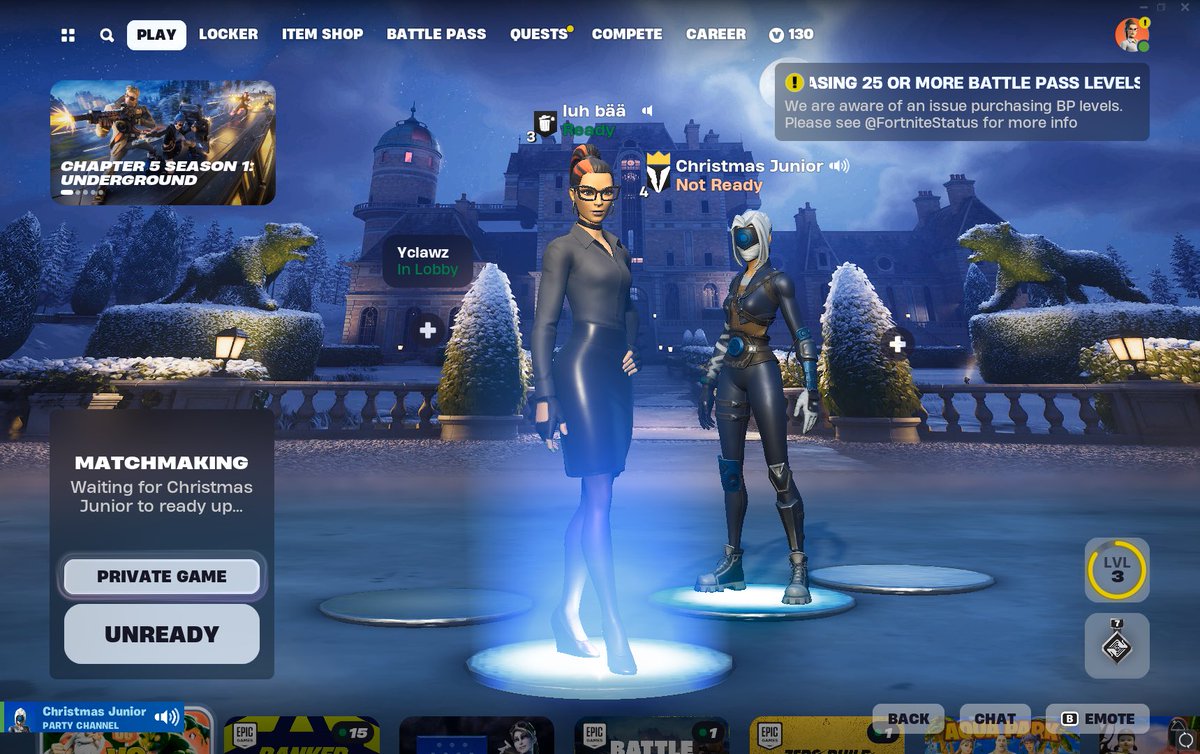 luhwiiii's tweet photo. @silent7k @FortniteStatus Same https://t.co/yTWzSJFzex