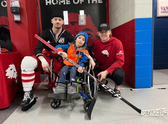 Great day yesterday at Colt’s Crusade 2nd annual game. It was awesome to have our good friend Colton with us on the ice.  Thank you to everyone who donated! We raised $2500 for two incredible organizations, Cruiser’s Sports and Holland Bloorview Kids Rehabilitation Hospital.