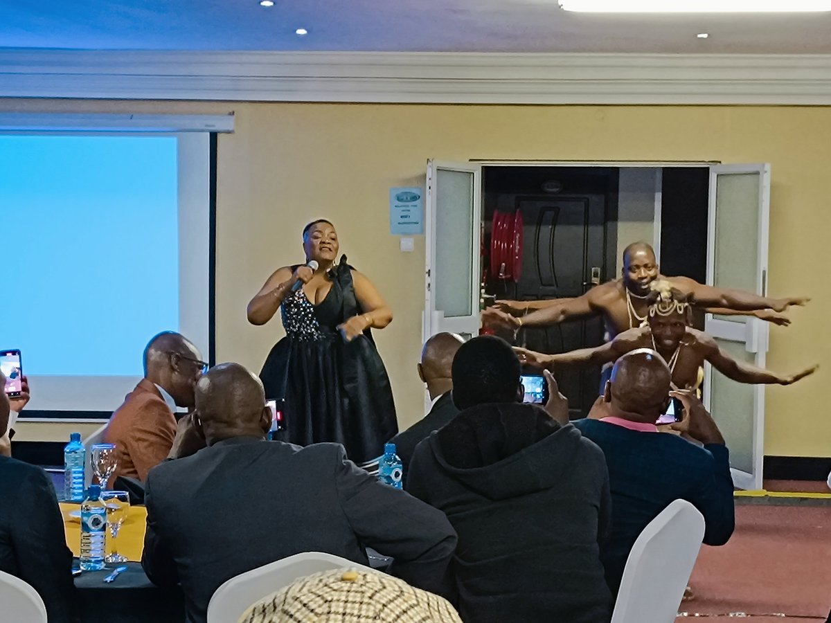 MaxyKhoisan's tweet photo. Thank you so much๐@Morupule Coal Mine for the Performance Invite during #BotswanaChambersMines - Members Meeting Dinner at Majestic 5 Hotel in phalapye.We had great fun tym indeed Entertaining u all๐ฅฐ๐๐ฅ๐๐ป๐บ๐ฃ #TseDitona๐๏ธ#Iconic #MaxyKhoiSanCrew #TheSuperTeam #Legendary #Icon https://t.co/dsi5i2Gvya