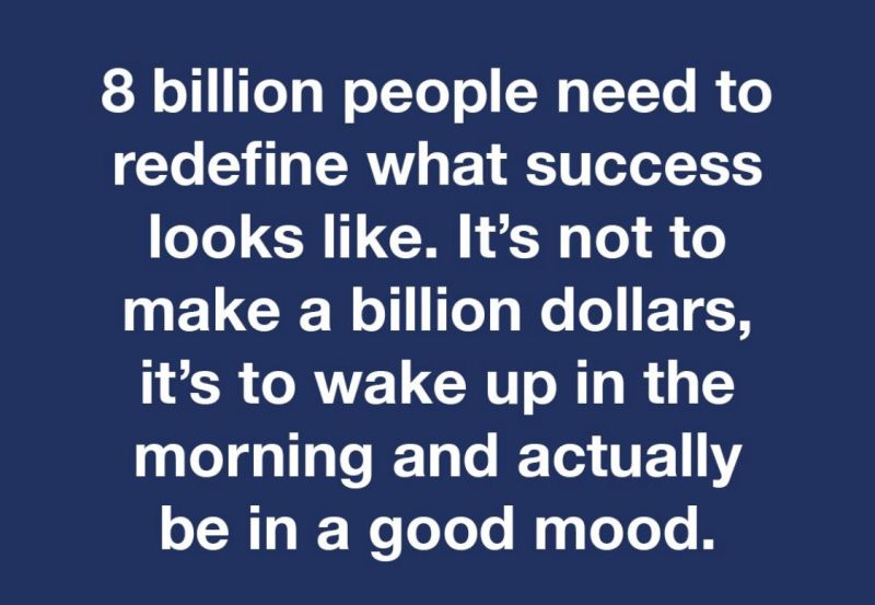 rajsaxenawriter's tweet photo. It is flabbergasting to see that so many people are frozen into a "money-is-same-as-success" mindset. Once a person recognizes that only true happiness is equal to success, and money isn’t a part of that equation, it’s just something one can’t overlook. Ever. https://t.co/99j46e6S6A