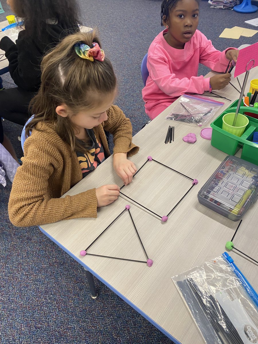 HuttoShannon's tweet photo. 2nd grade math is fun when you get to “play” using play dough. Composing polygons. #webbcubs #mymisd https://t.co/67o5iY2HHM