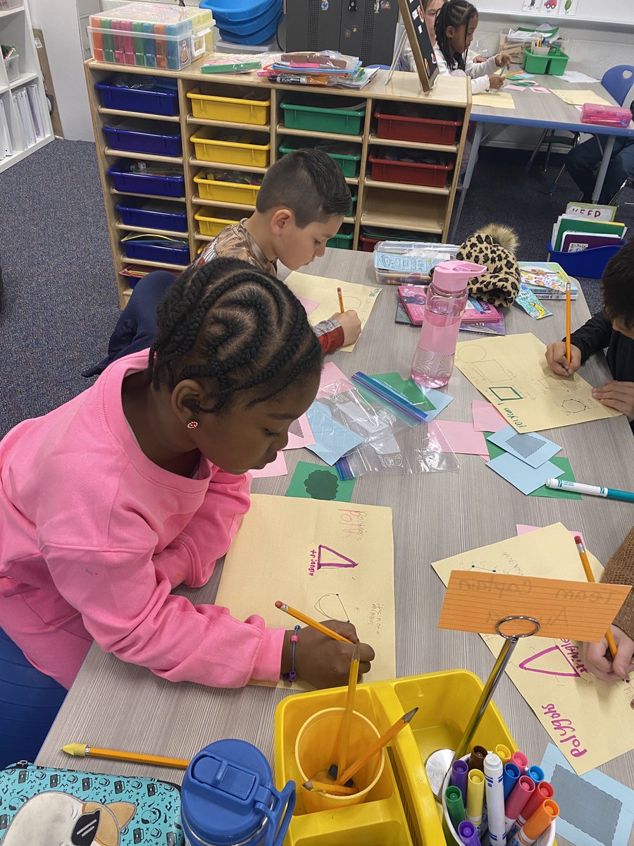 2nd grade math is fun when you get to “play” using  play dough. Composing polygons. #webbcubs #mymisd