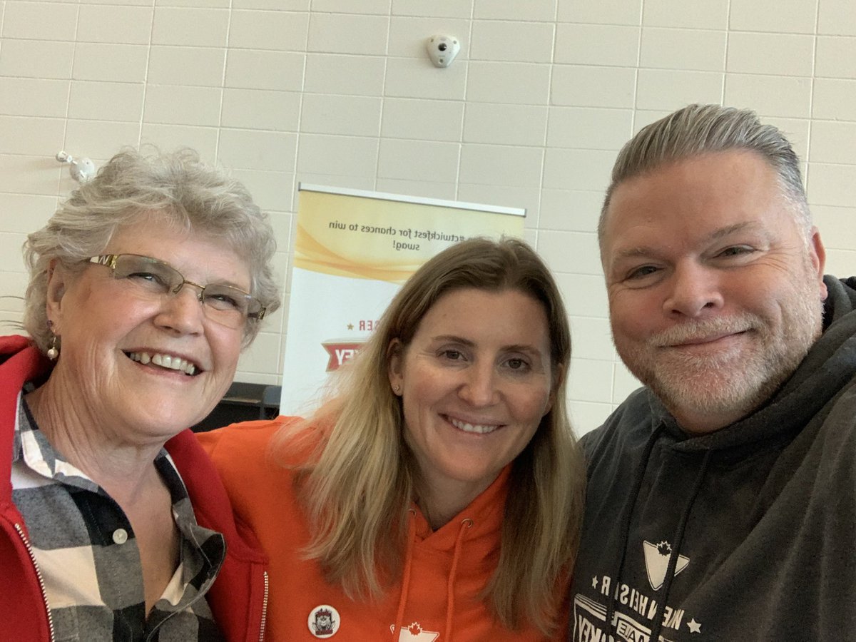 Rob, Haley and myself at 7 Chiefs arena in Calgary working hard for the girls last day (Championship day!) at Wickfest 2023 <a href="/wick_22/">Hayley Wickenheiser</a> <a href="/wickfest/">WickFest</a>