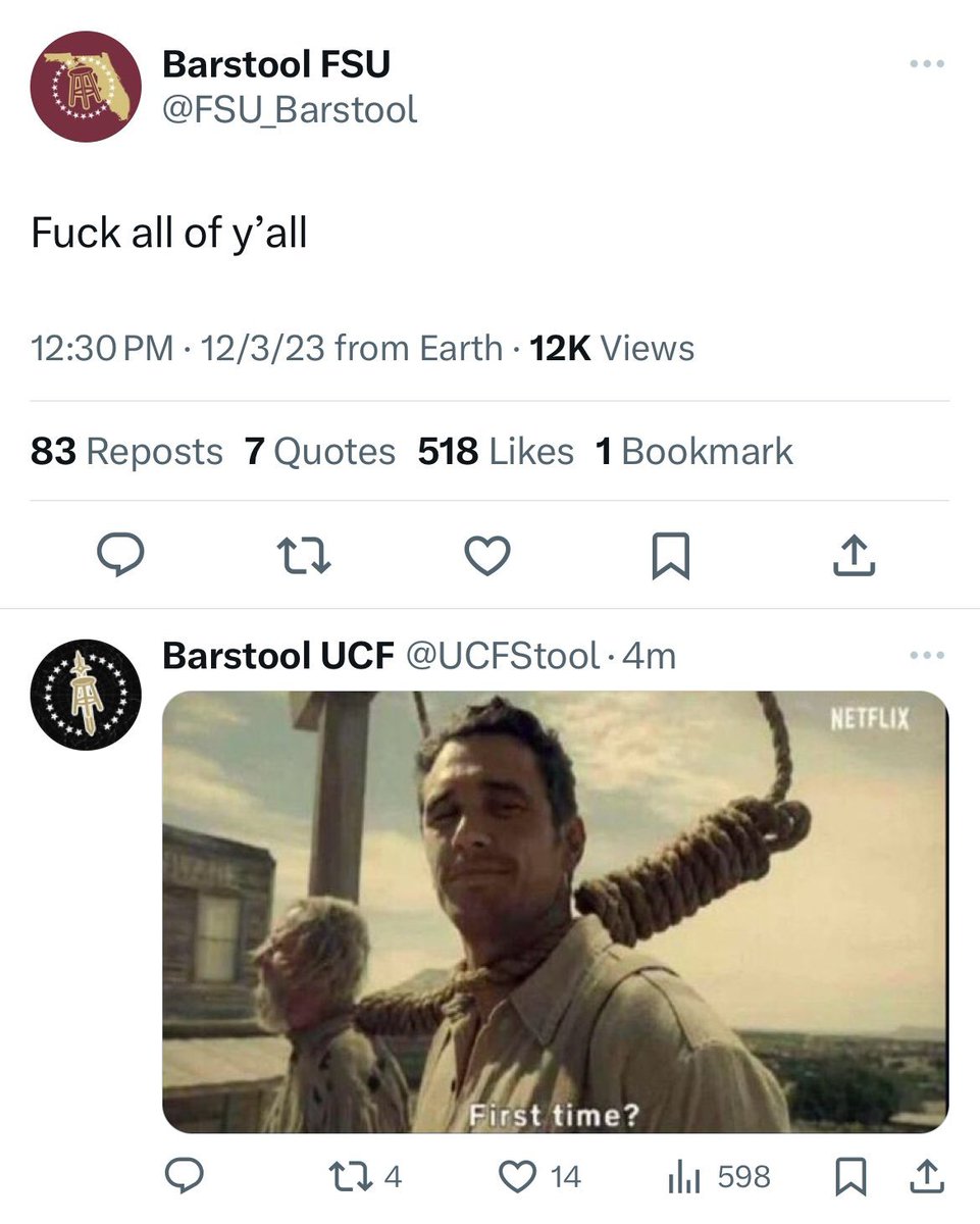 BFWshow's tweet photo. 2017 UCF is seeing ghosts https://t.co/BdQfiZzgyN