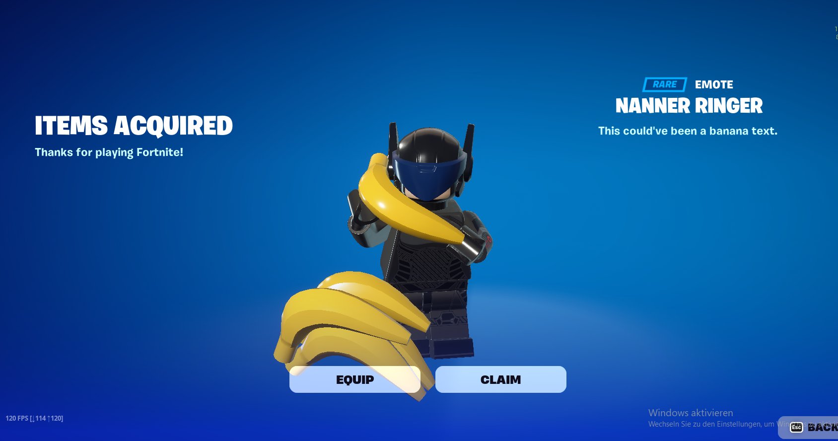 LP  Fortnite News on X: GESTO DE BANANA GRÁTIS! 🍌 Código:  BANAN-NANAN-ANA Resgate aqui:  #Fortnite   / X